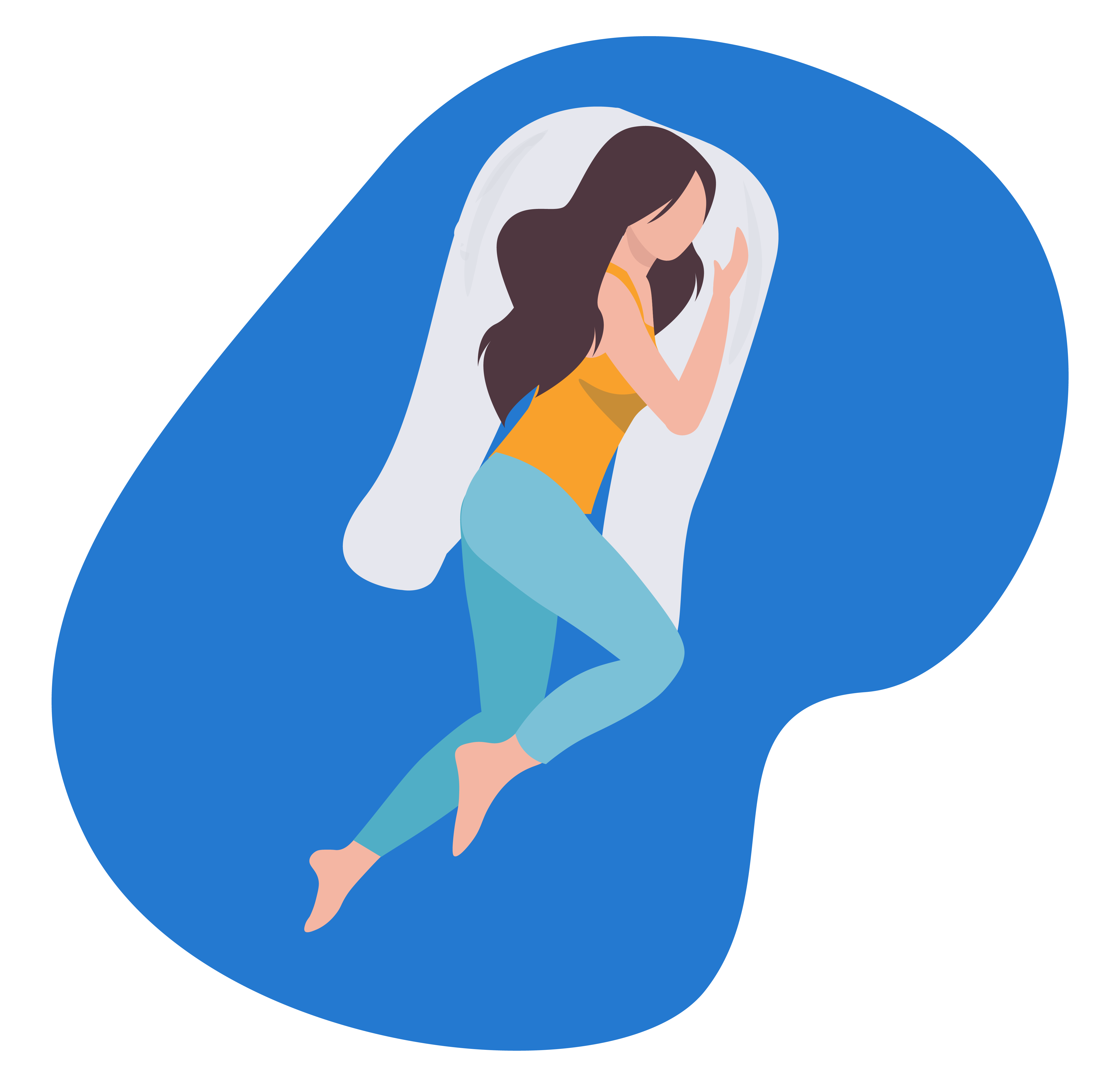 dormir avec un oreiller en forme de u